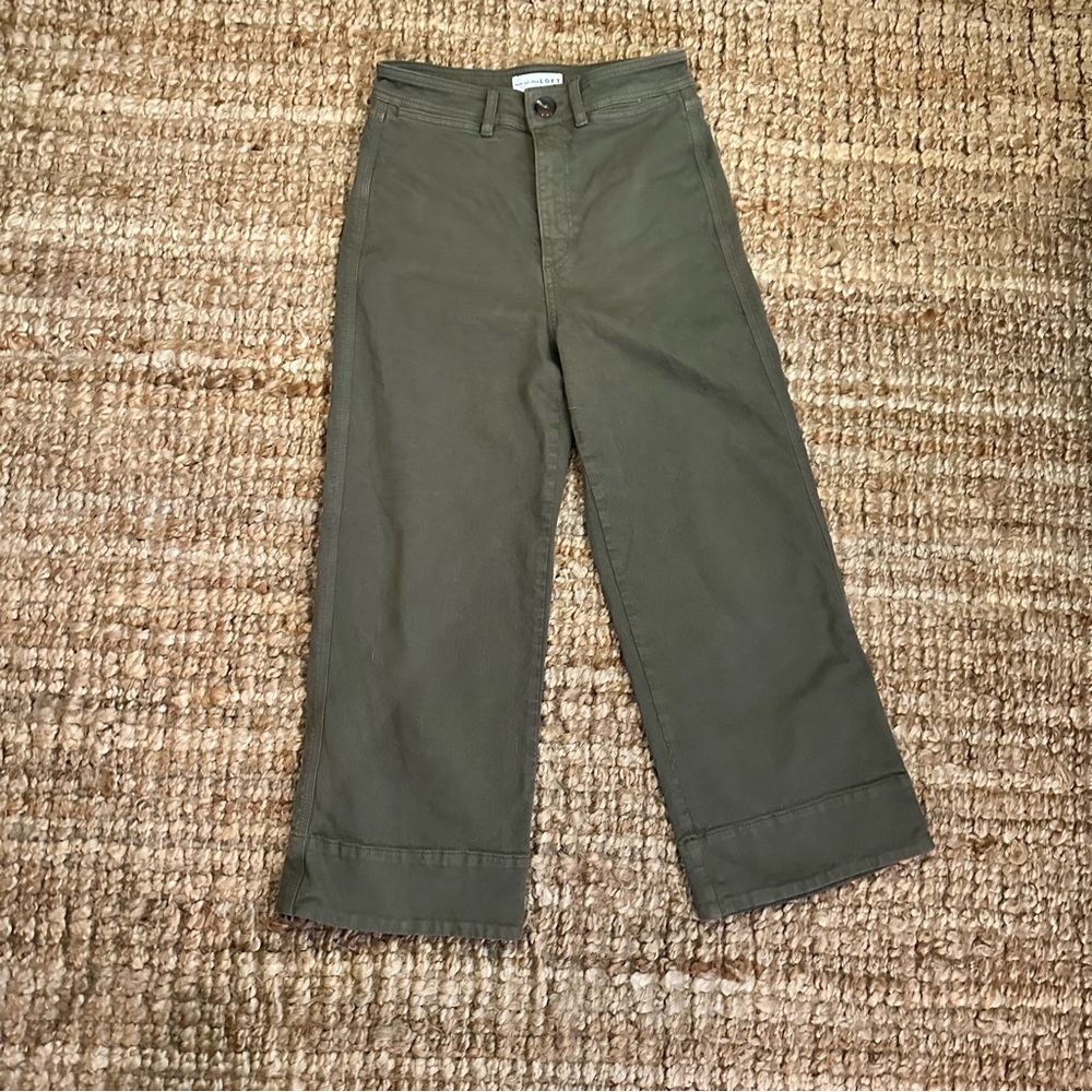 LOFT HIGH WAIST WIDE LEG JEAN PANT SIZE 26